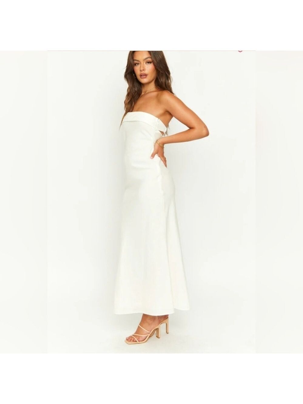 Beginning Boutique Summer Cream Midi Dress